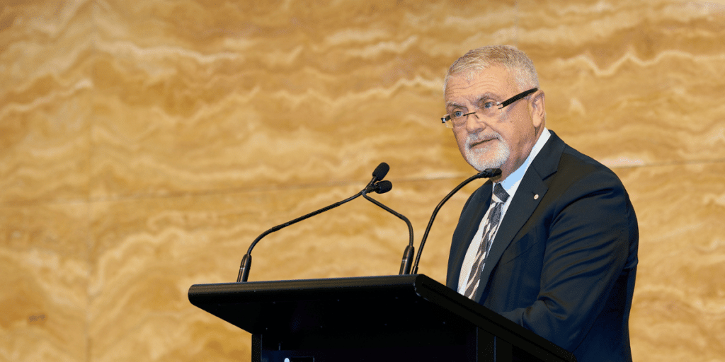 Professor Peter Shergold AC during the JMI Policymaker Summit 2023